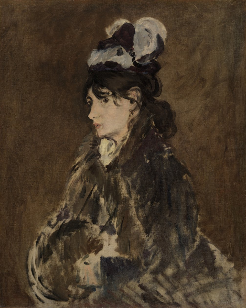 Berthe Morisot, 1873 körül alkotó: Édouard Manet