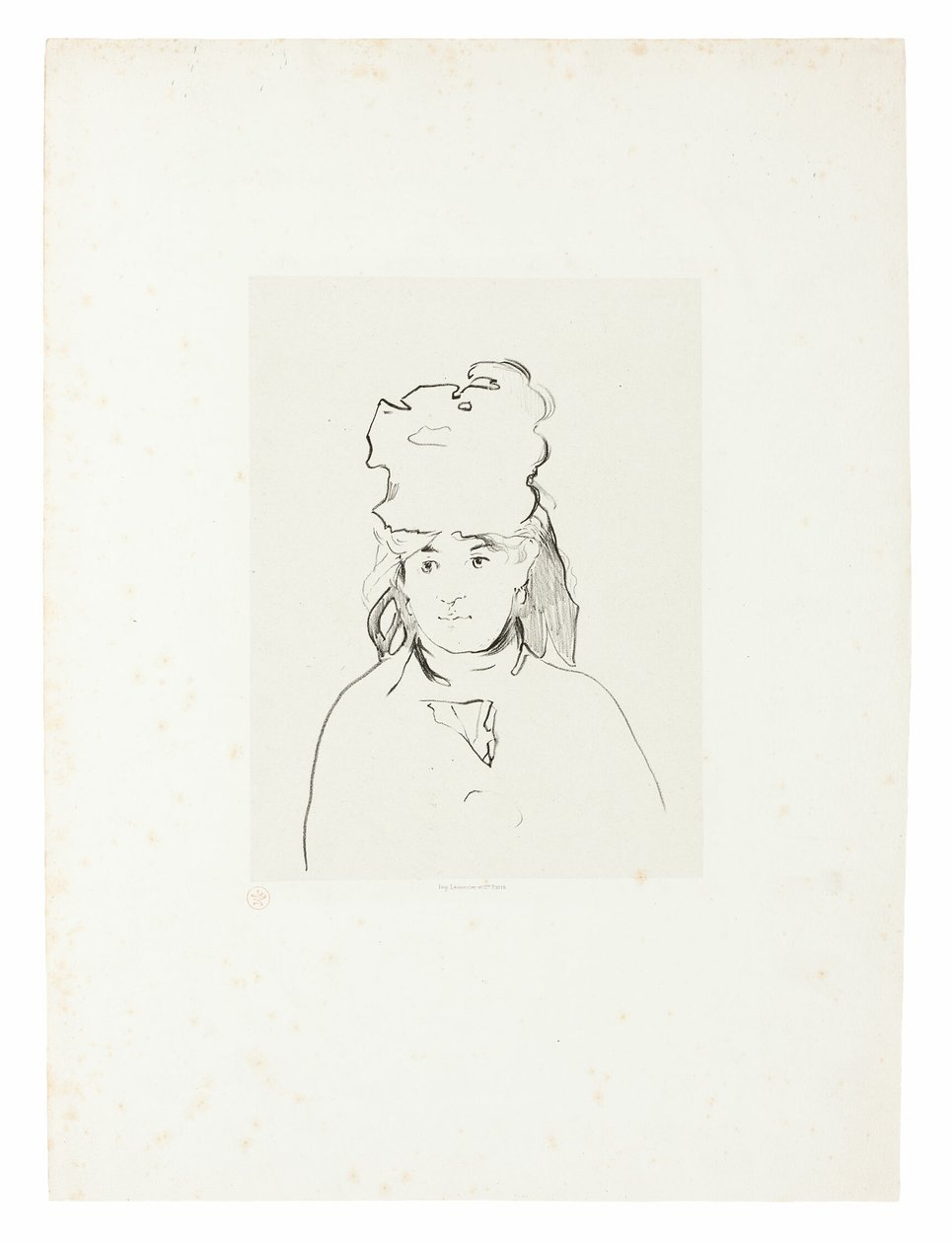 Berthe Morisot sziluettben alkotó: Édouard Manet