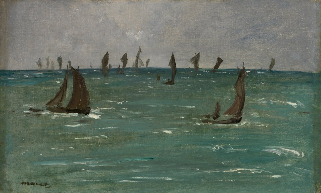 Hajók Berck-sur-Merben alkotó: Édouard Manet