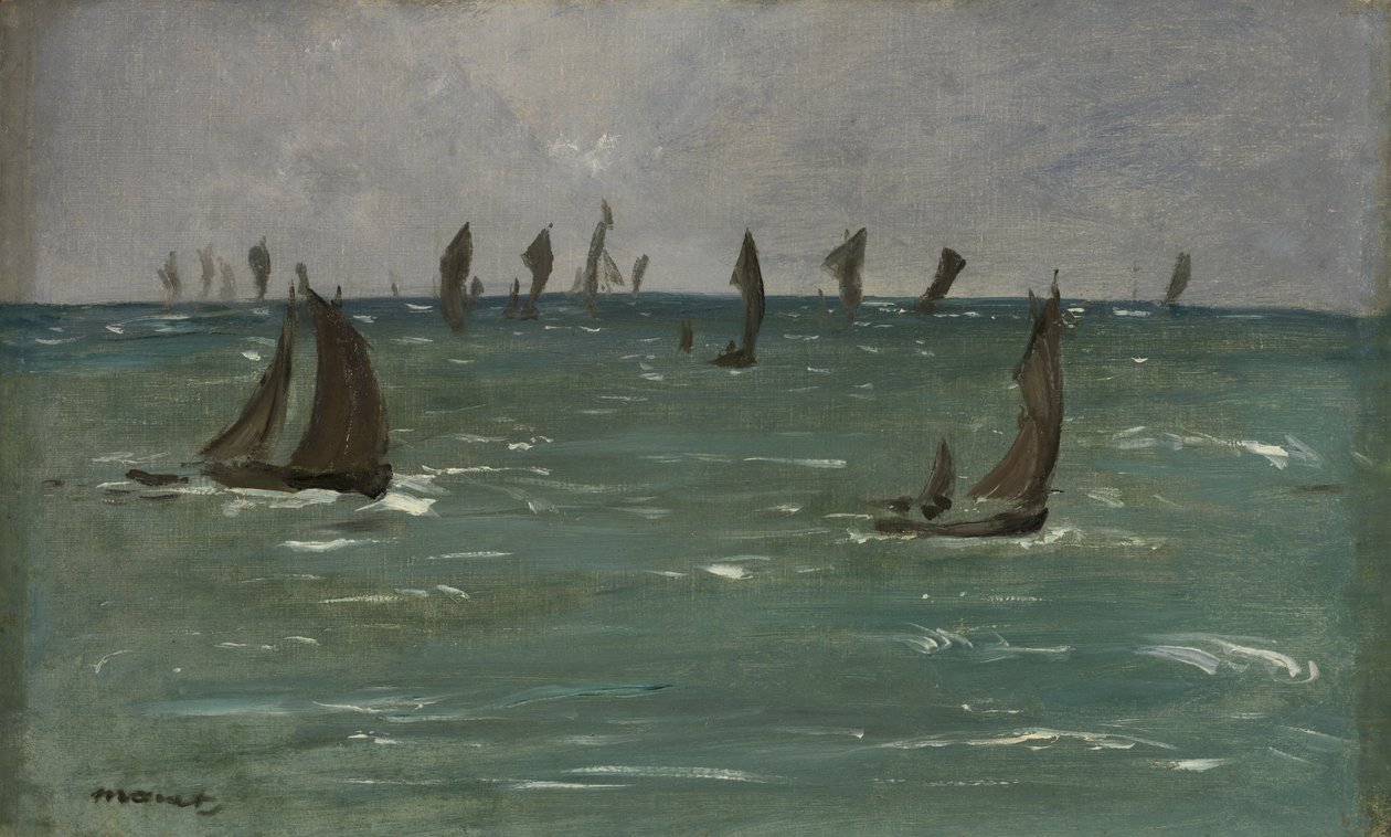 Hajók Berck-sur-Merben alkotó: Édouard Manet