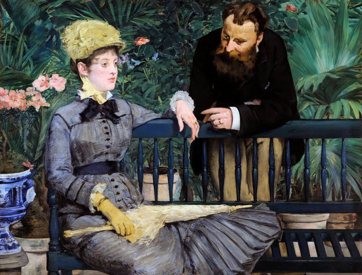 A Téli kertben, 1879 alkotó: Édouard Manet