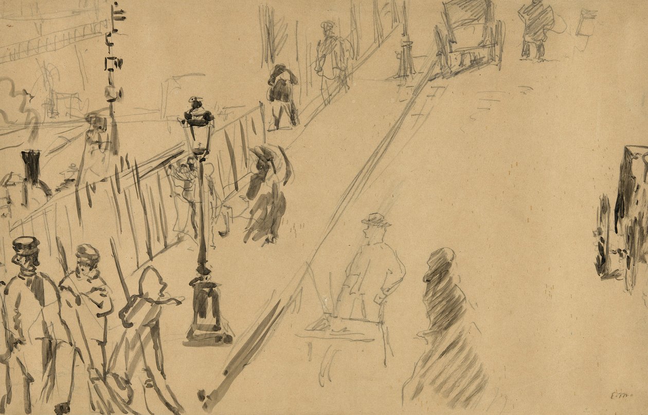Rue Mosnier alkotó: Édouard Manet