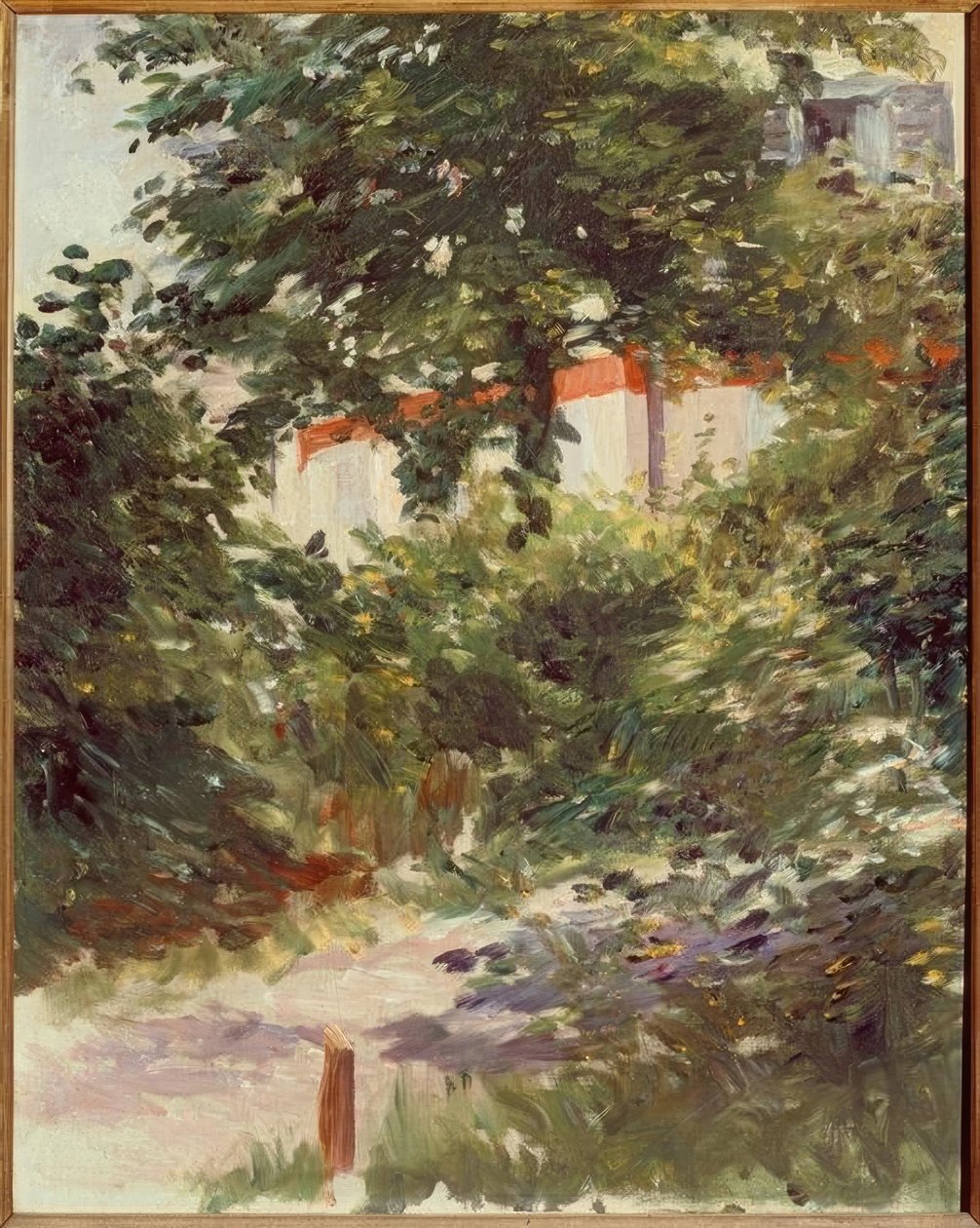 A ház a lombozatban alkotó: Édouard Manet