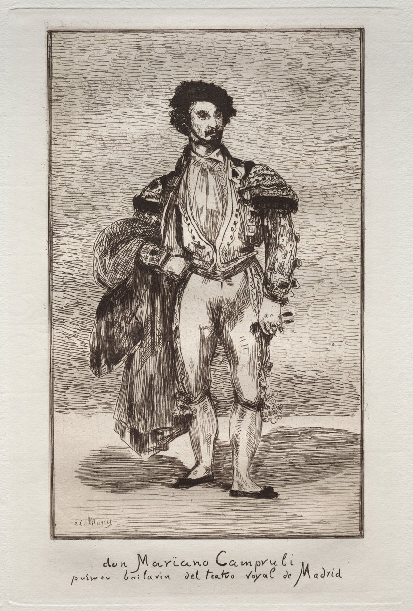 A táncos (Don Mariano Camprubi) alkotó: Édouard Manet