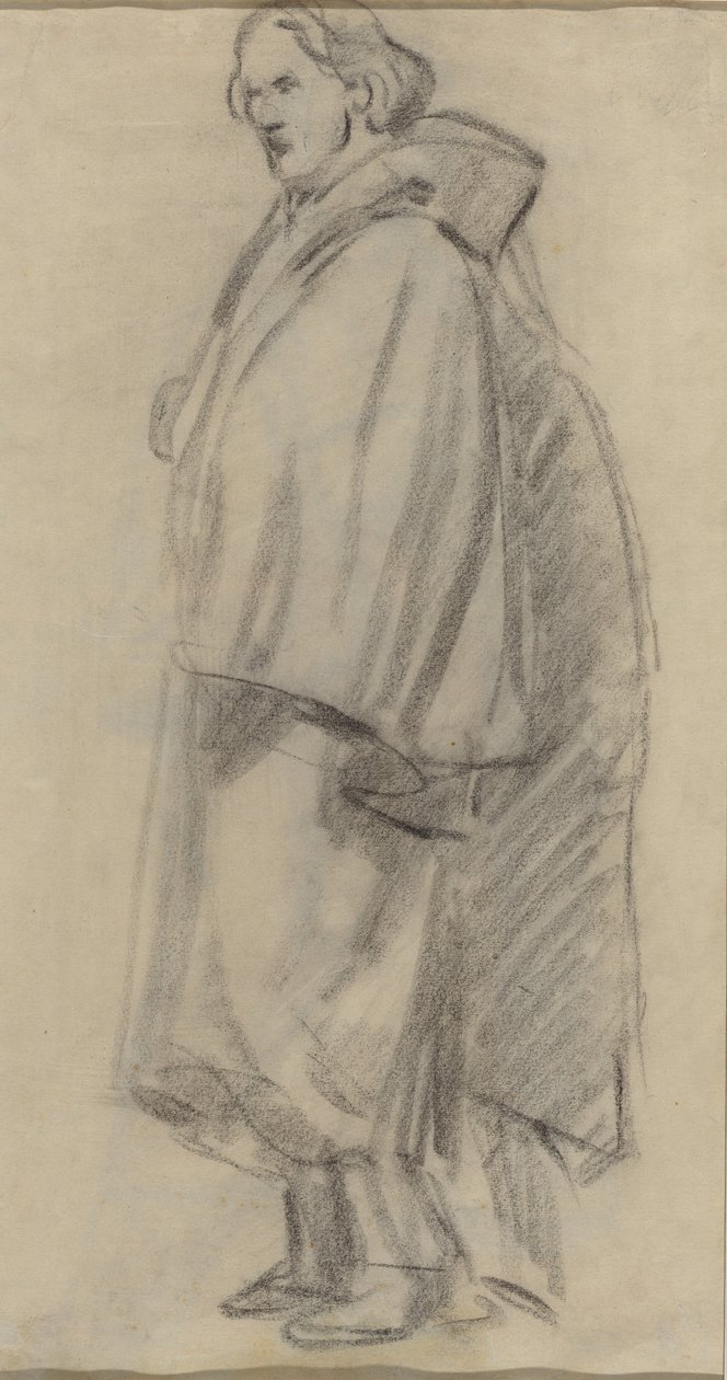 Köpenyt viselő férfi [verso], 18521858. alkotó: Édouard Manet