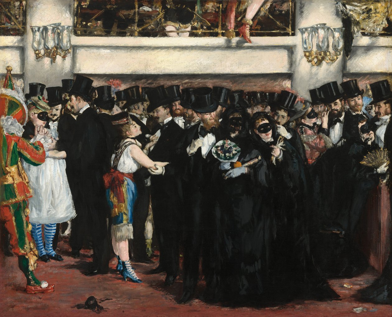 Álarcosbál az Operában alkotó: Édouard Manet