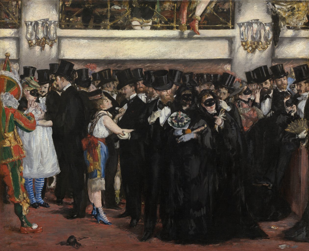 Álarcosbál az Operában alkotó: Édouard Manet