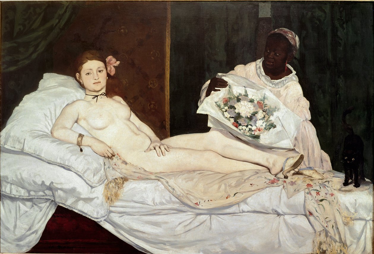 Olympia, részlet alkotó: Édouard Manet