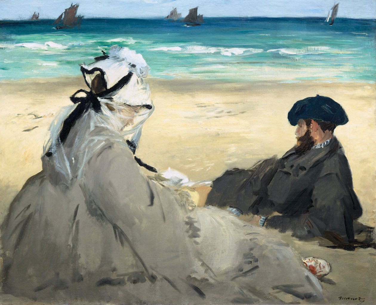 A tengerparton, 1873 alkotó: Édouard Manet