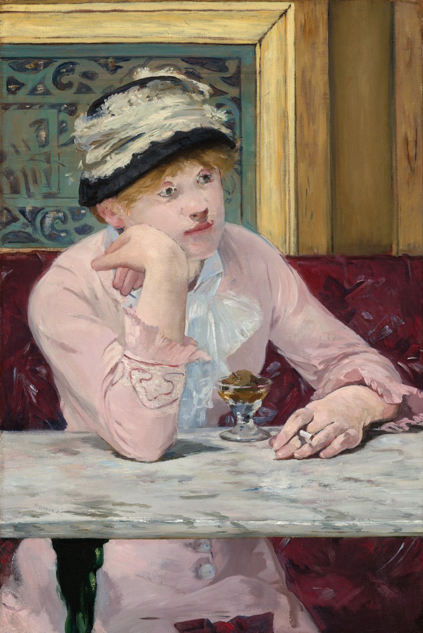 Szilvapálinka, c. 1877. alkotó: Édouard Manet