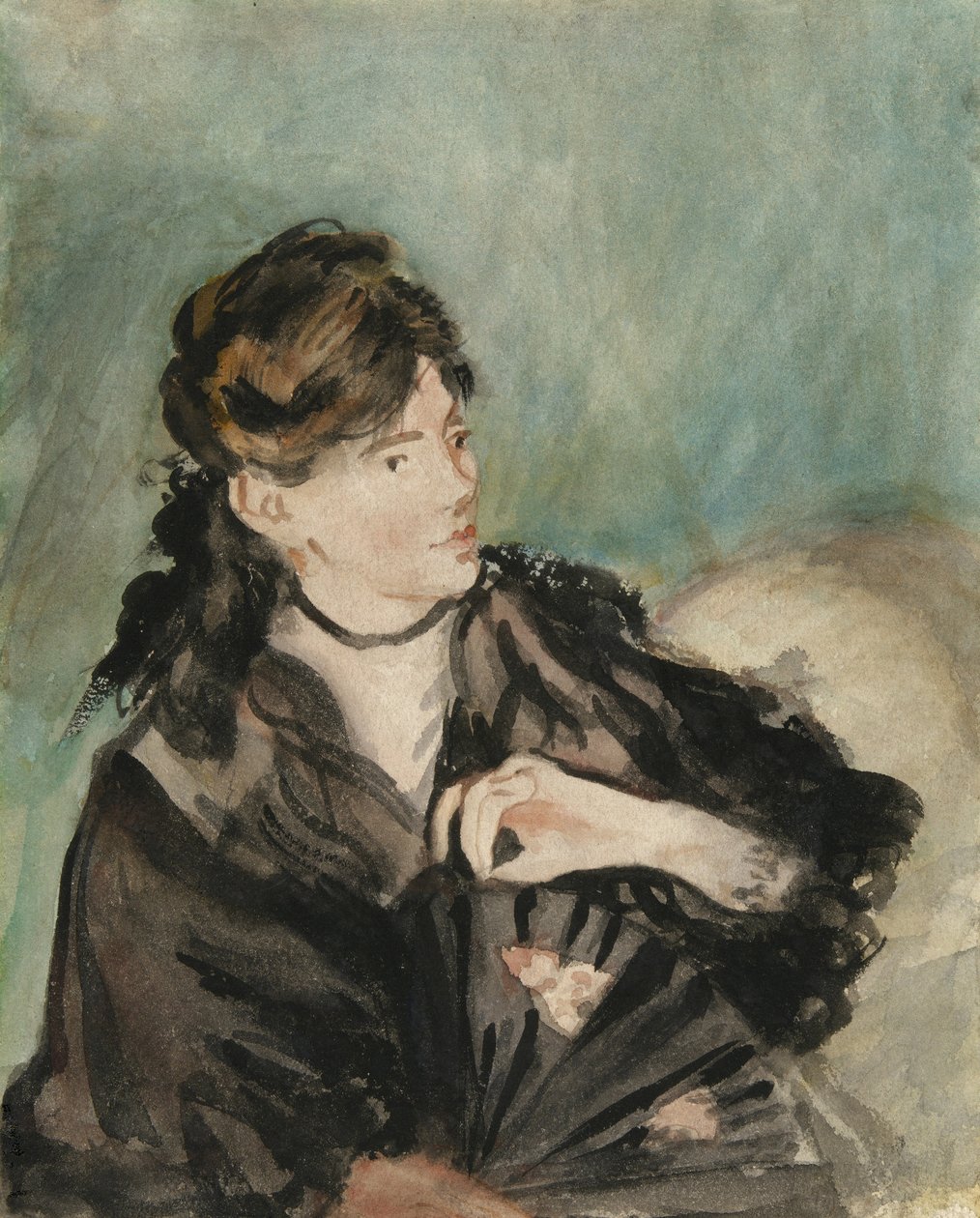 Berthe Morisot portréja, 1873-74 alkotó: Édouard Manet