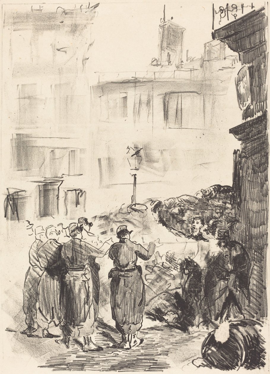 A barikád (La barikád) alkotó: Édouard Manet