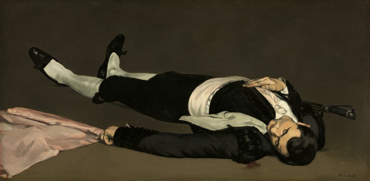 A halott Toreador, valószínűleg 1864. alkotó: Édouard Manet