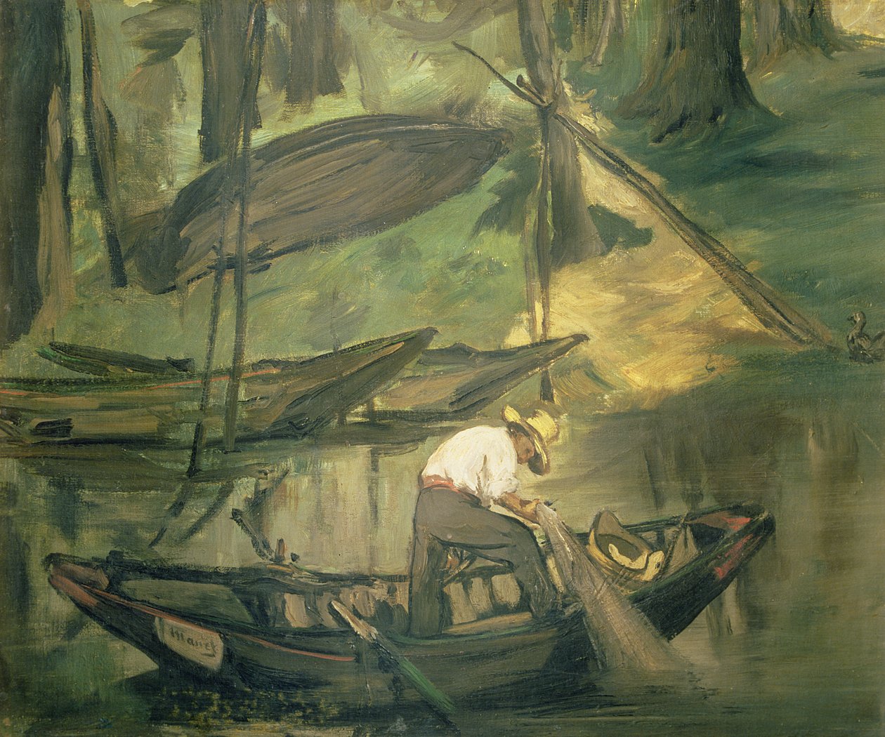 A halász, 1861 körül (olaj, vászon) alkotó: Édouard Manet