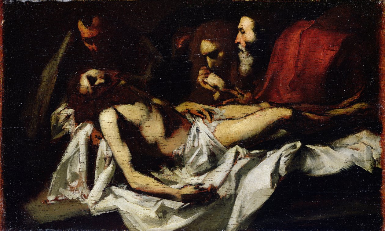 Krisztus sírba helyezése alkotó: Édouard Manet
