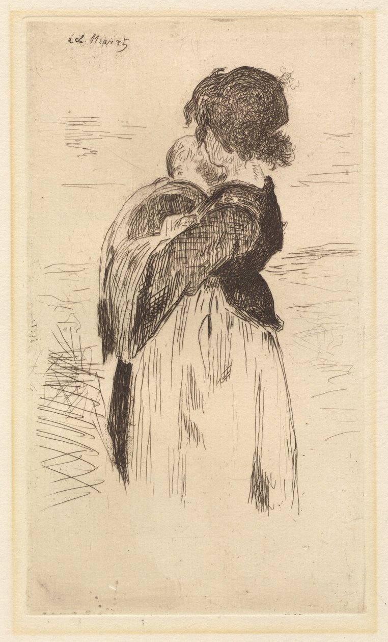 A kislány Le petite fille, 1862. alkotó: Édouard Manet