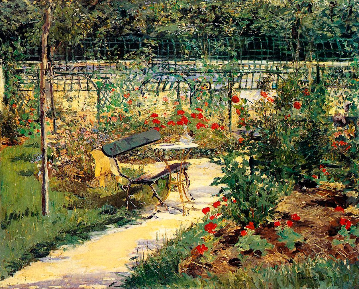 A festő kertje alkotó: Édouard Manet