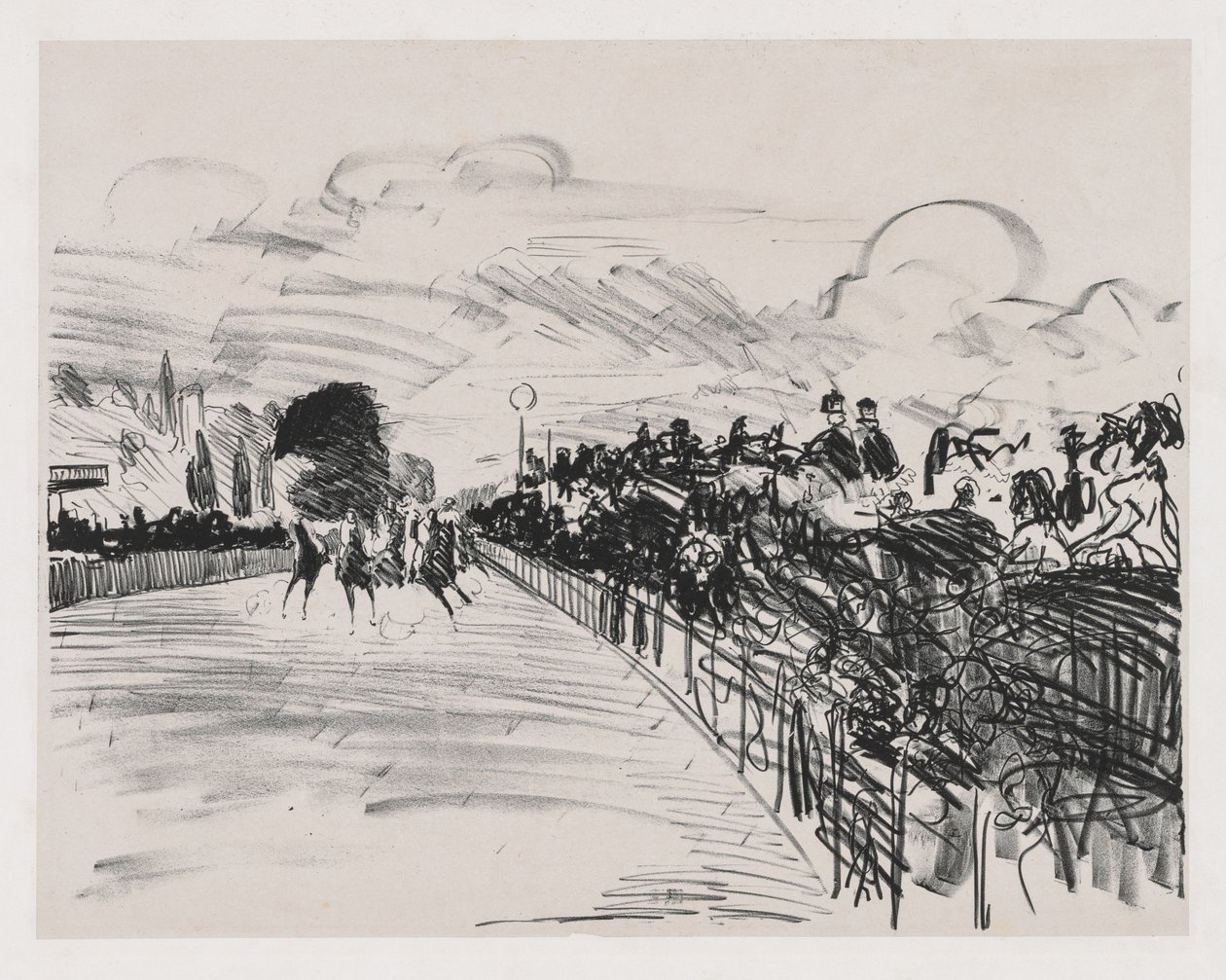 A versenyek, 1865. alkotó: Édouard Manet