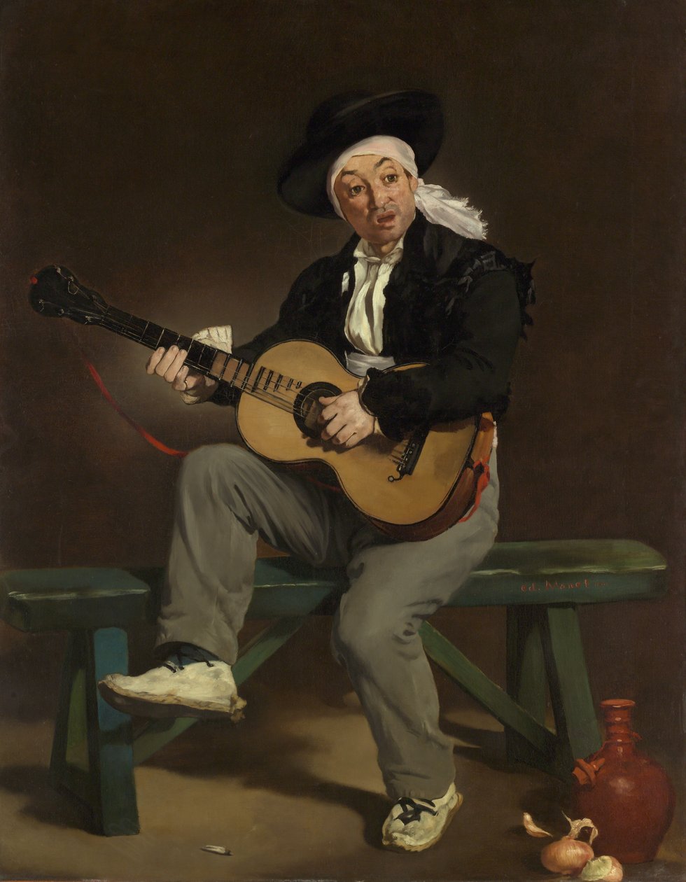 A spanyol énekes, 1860. alkotó: Édouard Manet