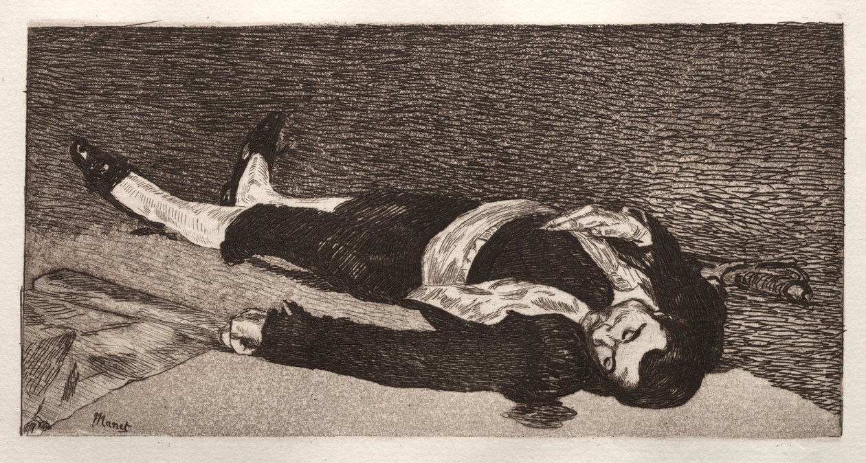 halott torreádor alkotó: Édouard Manet