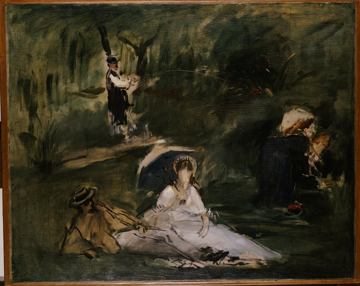 A fák alatt alkotó: Édouard Manet