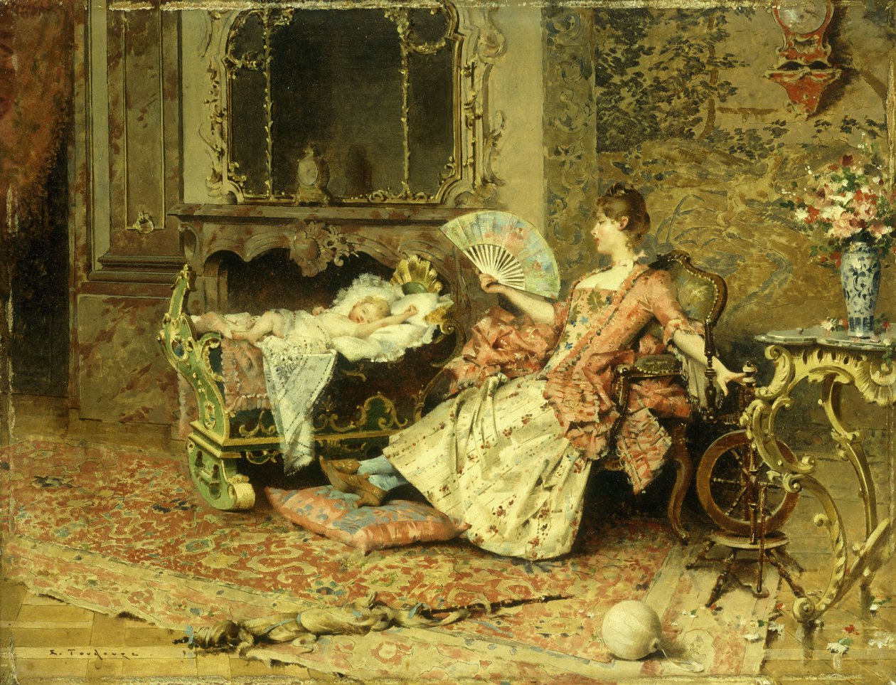 Nézni a babát alkotó: Edouard Toudouze