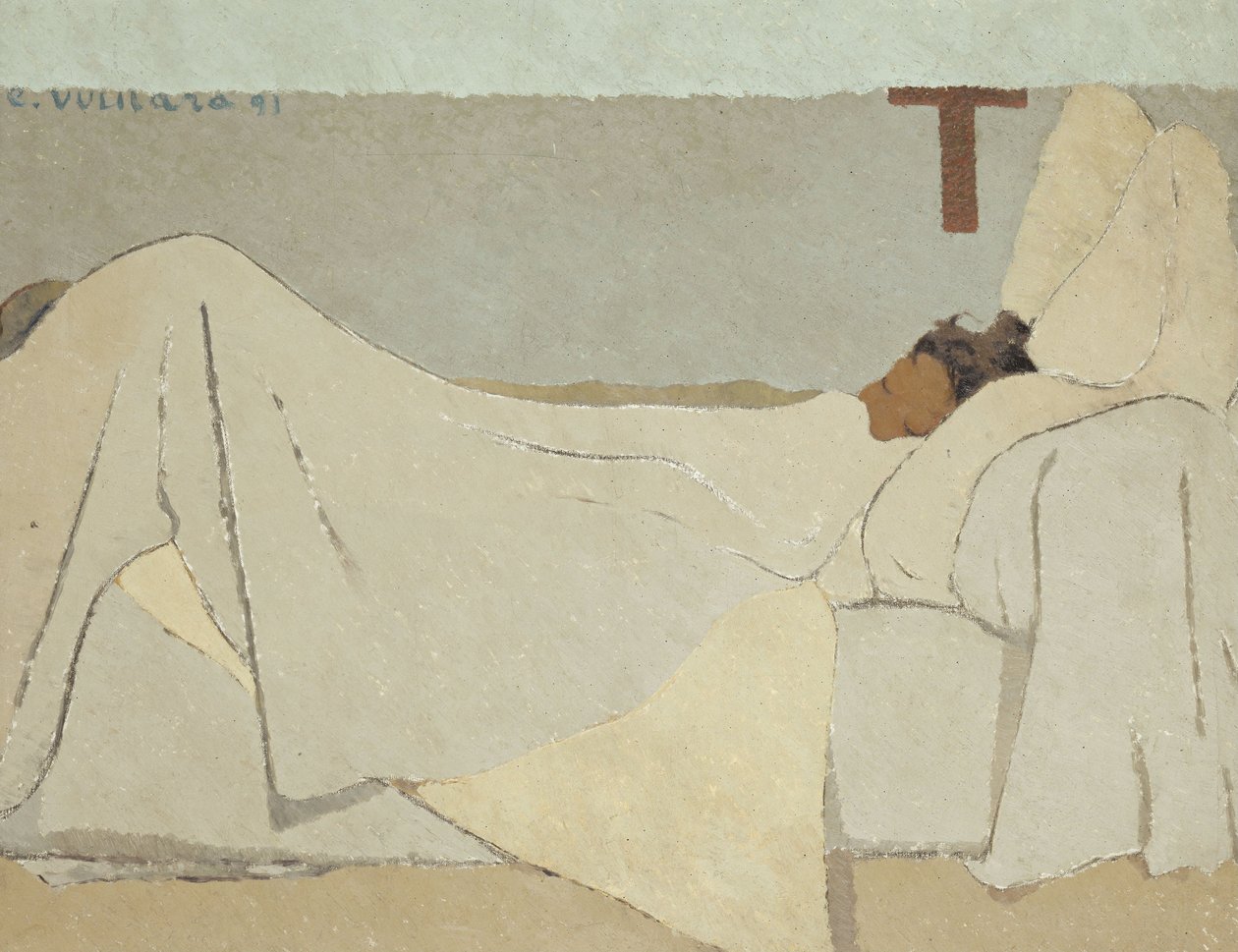 Au lit In Bed, 1891 alkotó: Edouard Vuillard