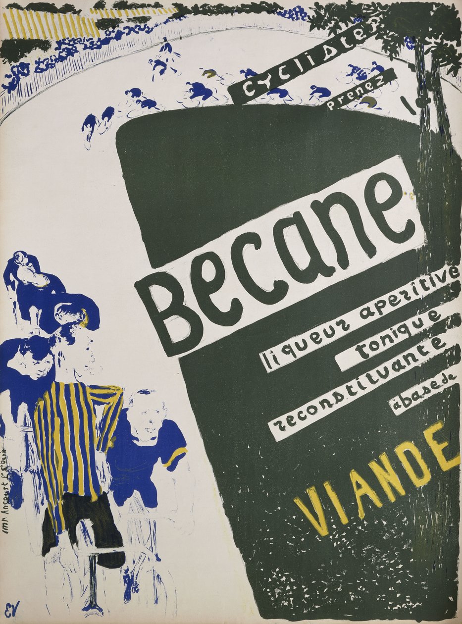Bicikli; Becane, 1894 körül alkotó: Edouard Vuillard