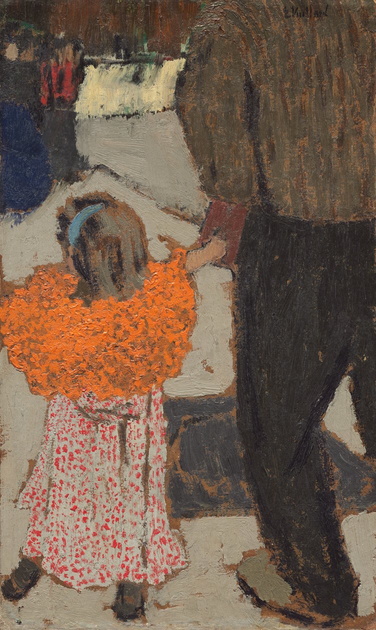 Piros sálat viselő gyermek, c. 1891. alkotó: Edouard Vuillard