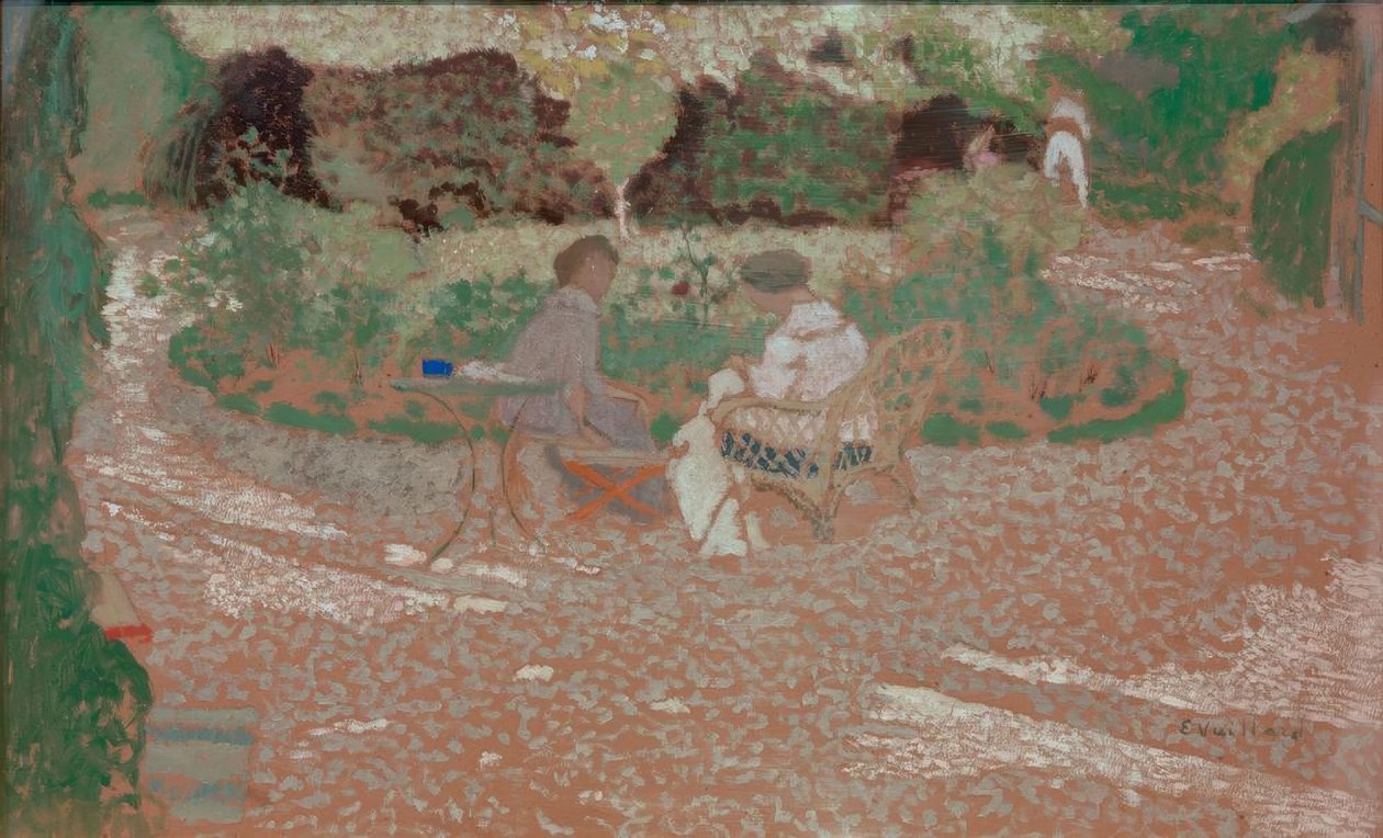 A kertben alkotó: Edouard Vuillard