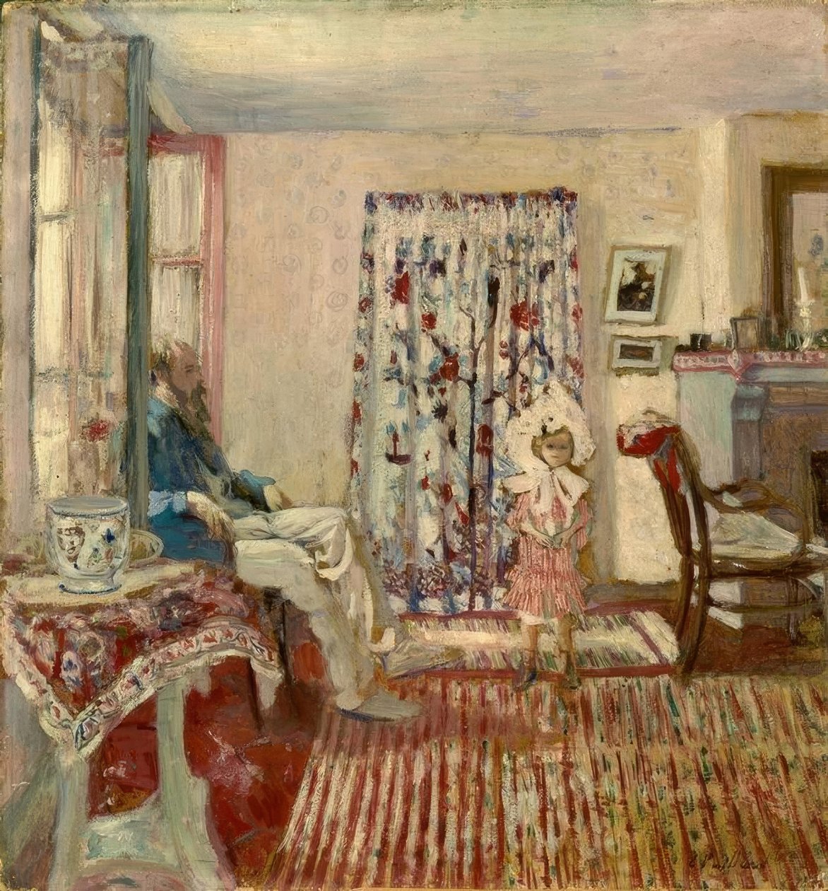 K.-X. Roussel és lánya alkotó: Edouard Vuillard