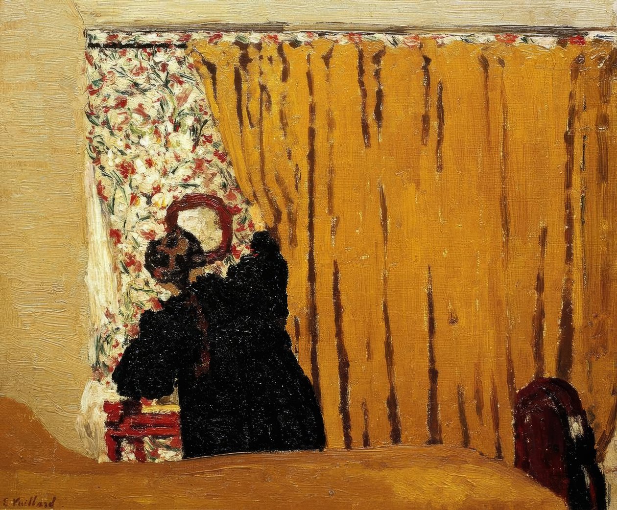 A sárga függöny / 1893 alkotó: Edouard Vuillard