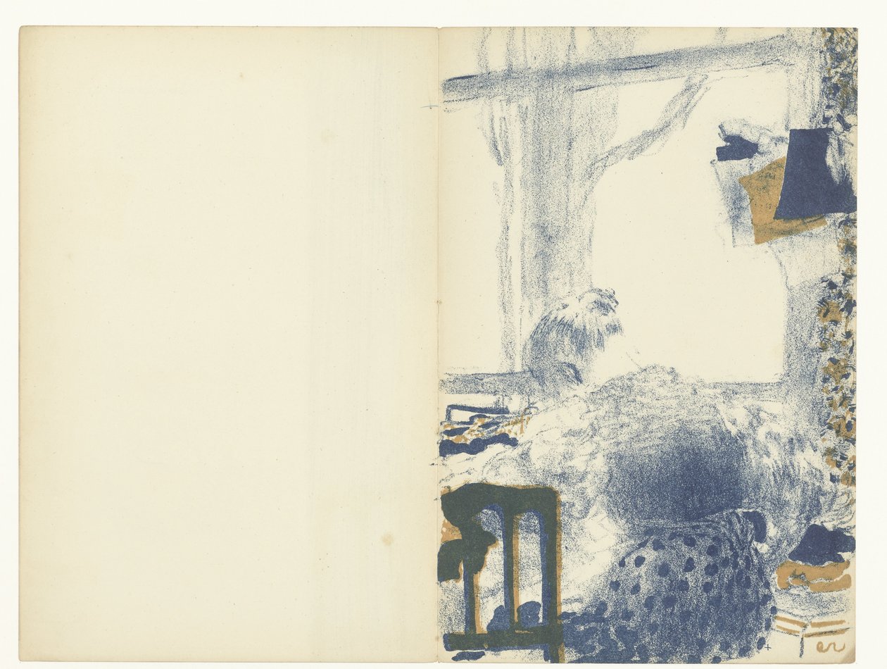Varrónő ül a belső ablak mellett La Couturière alkotó: Edouard Vuillard