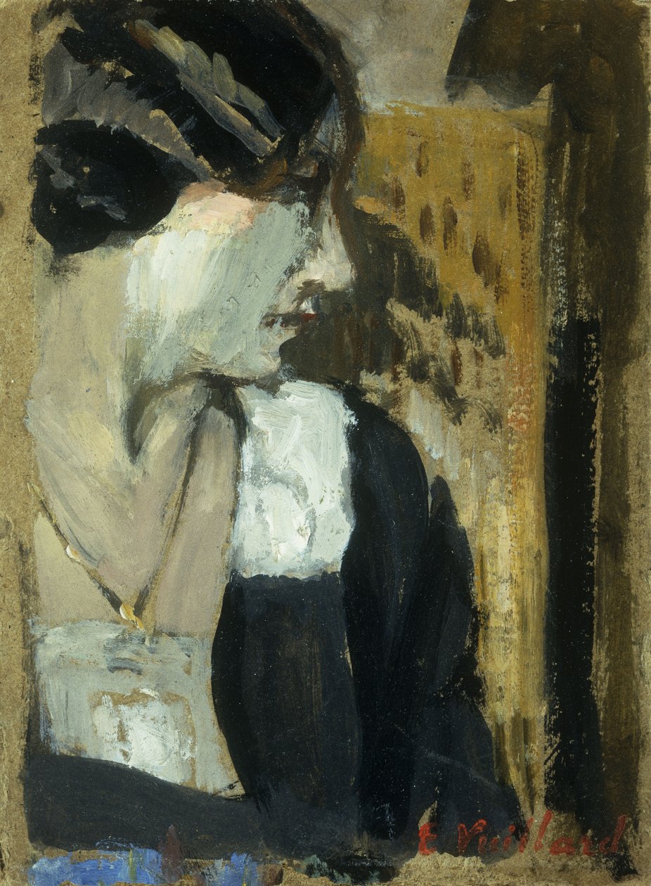 Egy nő profilja; Profil de Femme, alkotó: Edouard Vuillard