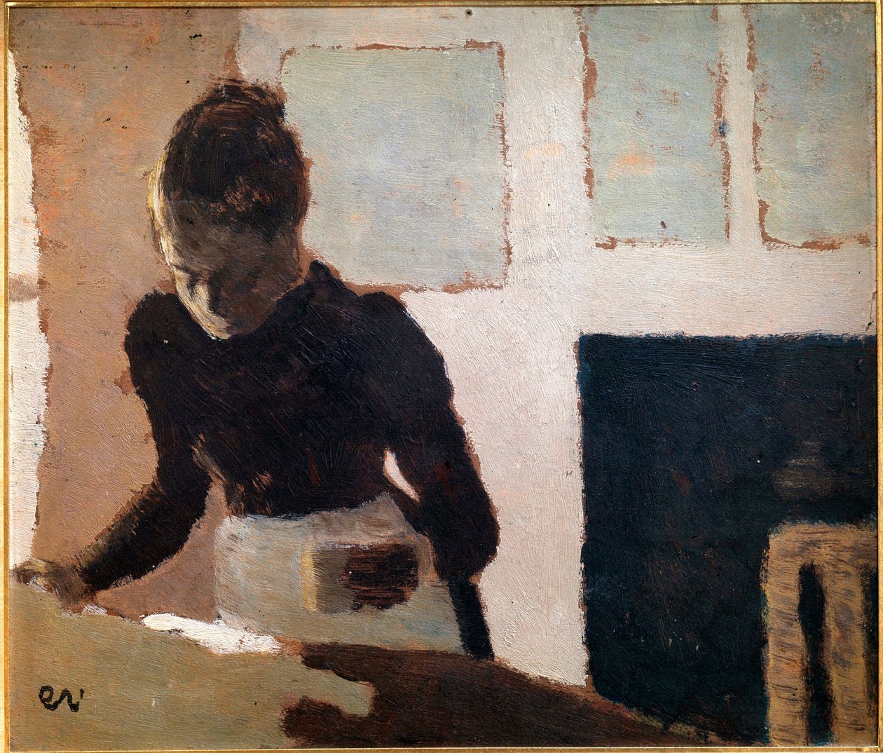 A 20. századi vasaló (olaj, vászon) alkotó: Edouard Vuillard