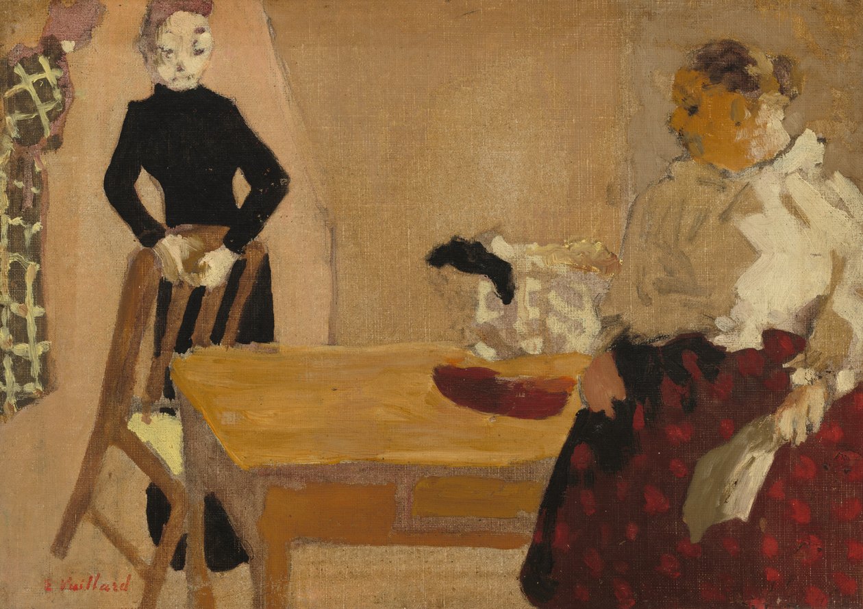 A beszélgetés, 1891. alkotó: Edouard Vuillard