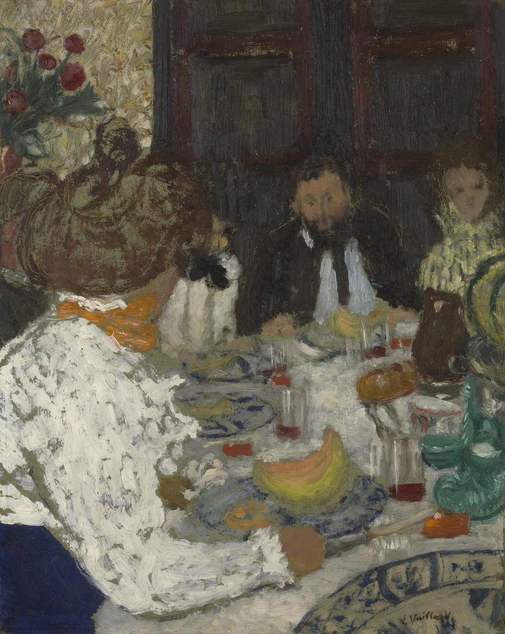 Az ebéd, 1895 körül alkotó: Edouard Vuillard