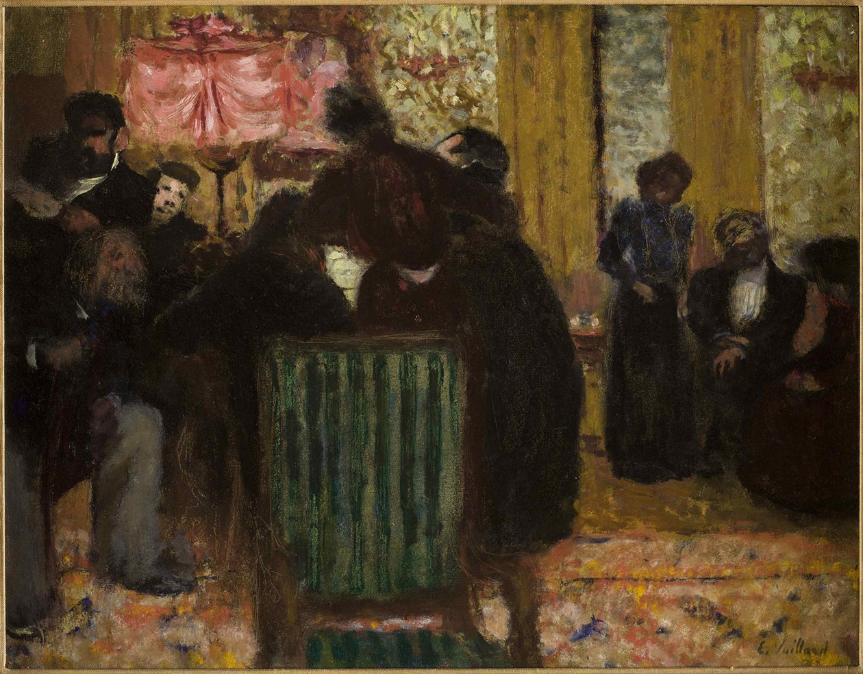 A zenés est, kb. 1896-1899. alkotó: Edouard Vuillard