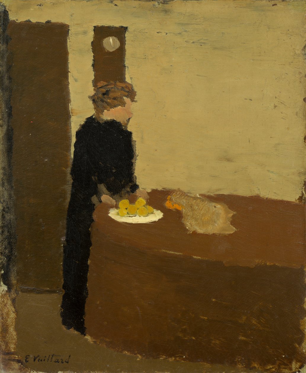 Nő feketében, c. 1891. alkotó: Edouard Vuillard