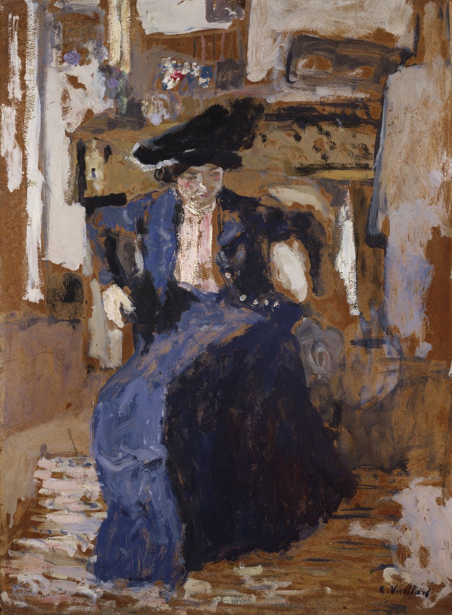 Nő kékben alkotó: Edouard Vuillard