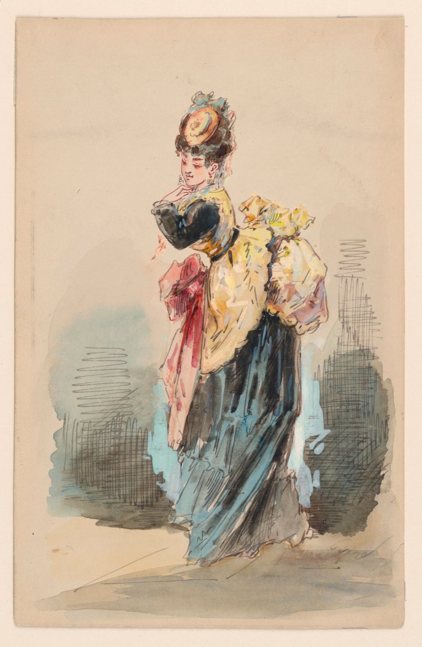 Sétáló hölgy alkotó: Edouard de Beaumont