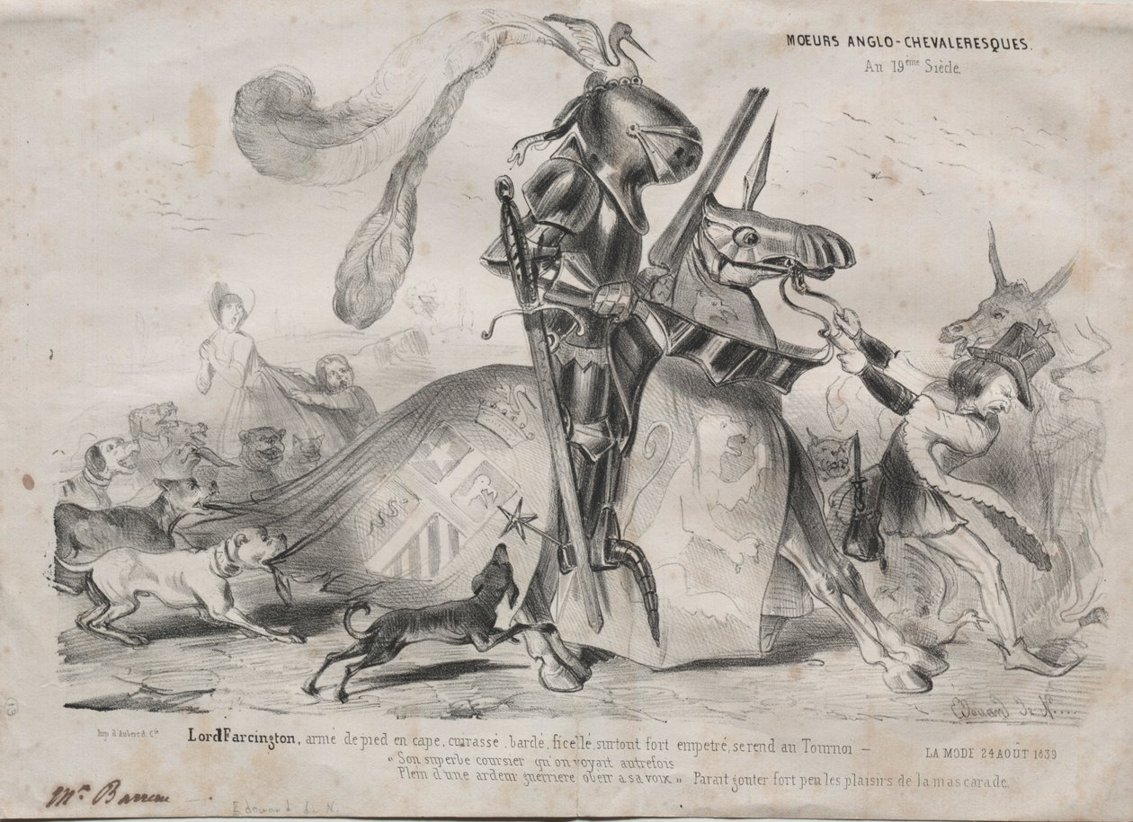 Angol-lovagi modor, 1839. alkotó: Edouard de N___
