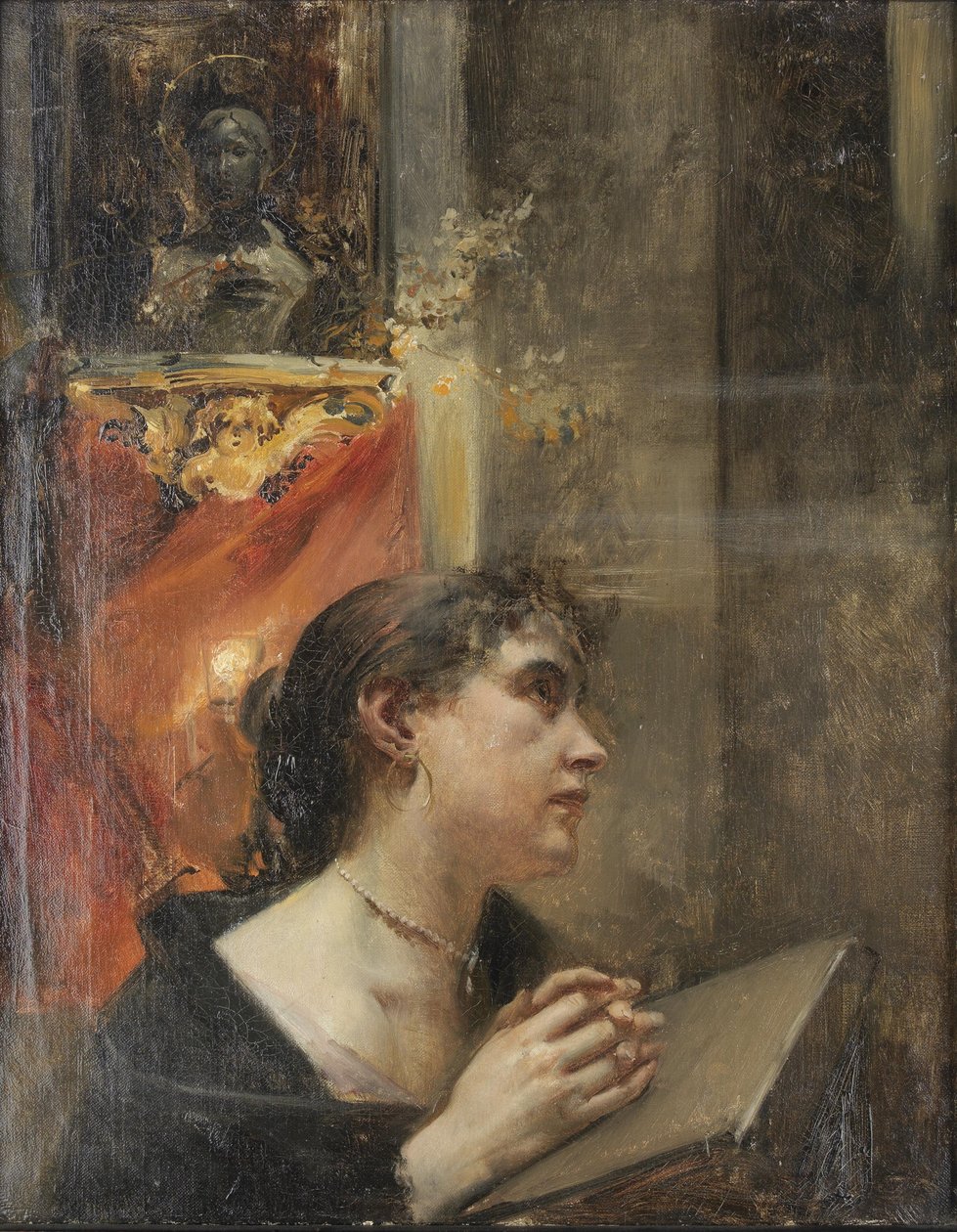 Áhítat a templomban alkotó: Eduard Veith