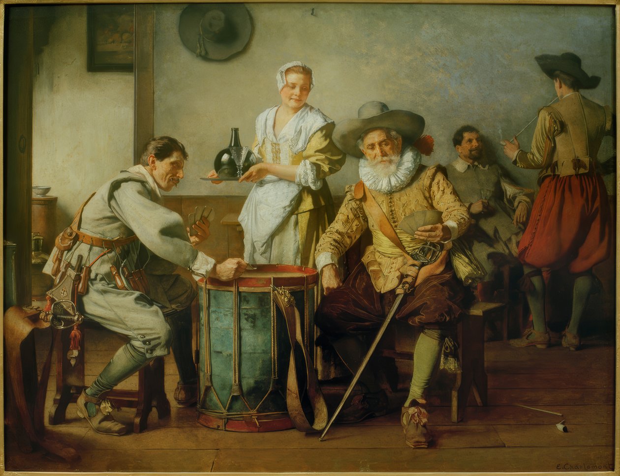 Kártyajátékos alkotó: Eduard Charlemont