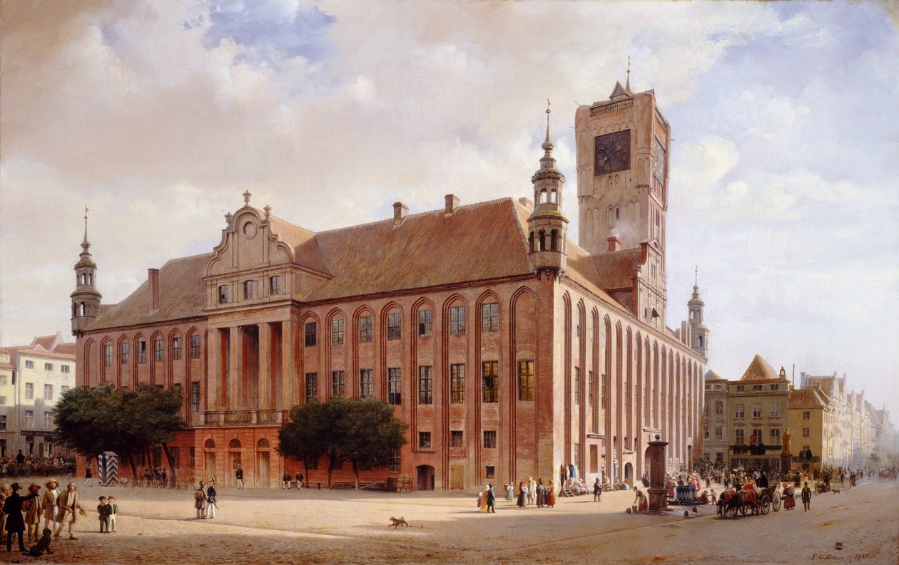 Thorn városháza, 1848. alkotó: Eduard Gaertner
