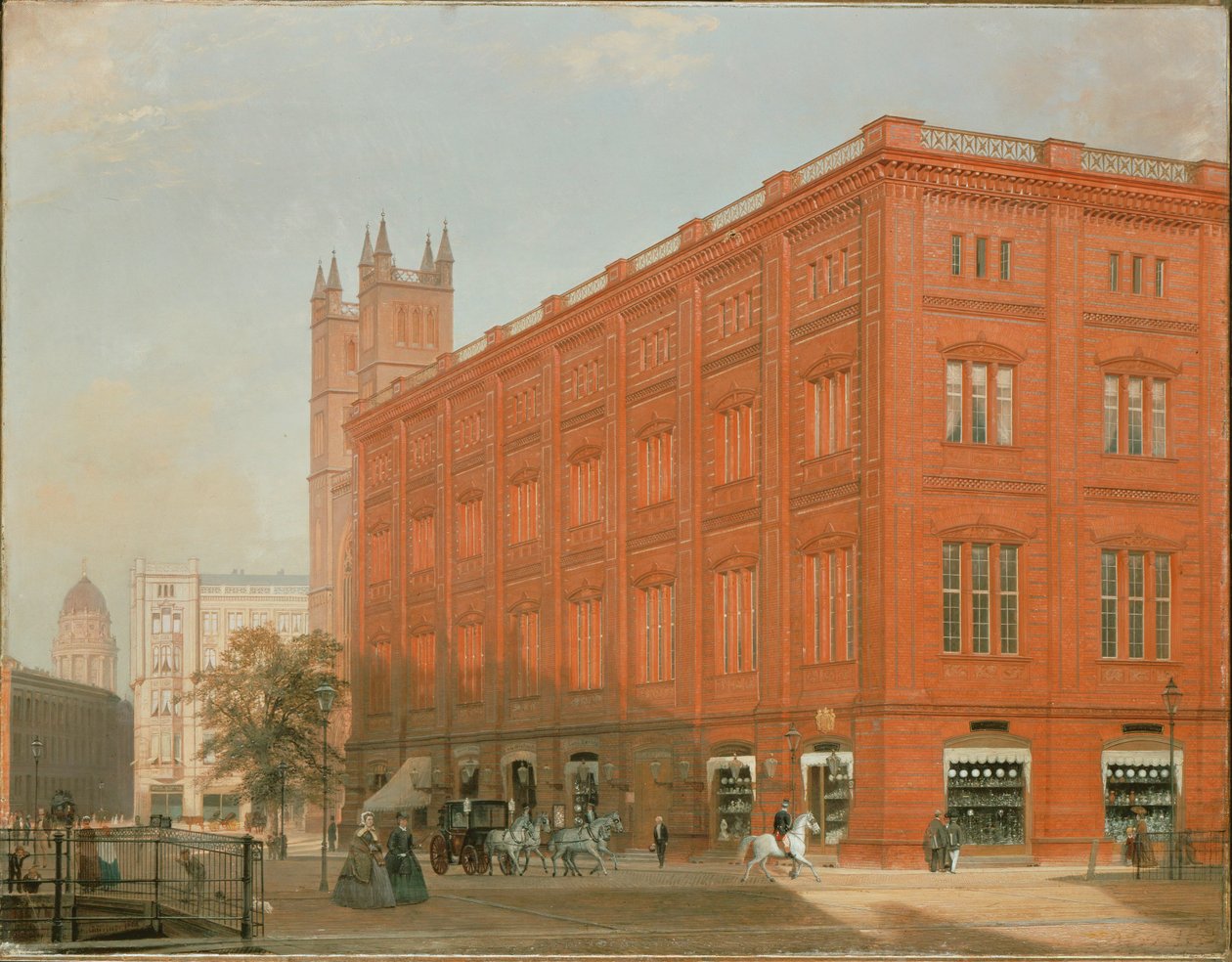 A berlini Bauakademie látképe ... alkotó: Eduard Gaertner