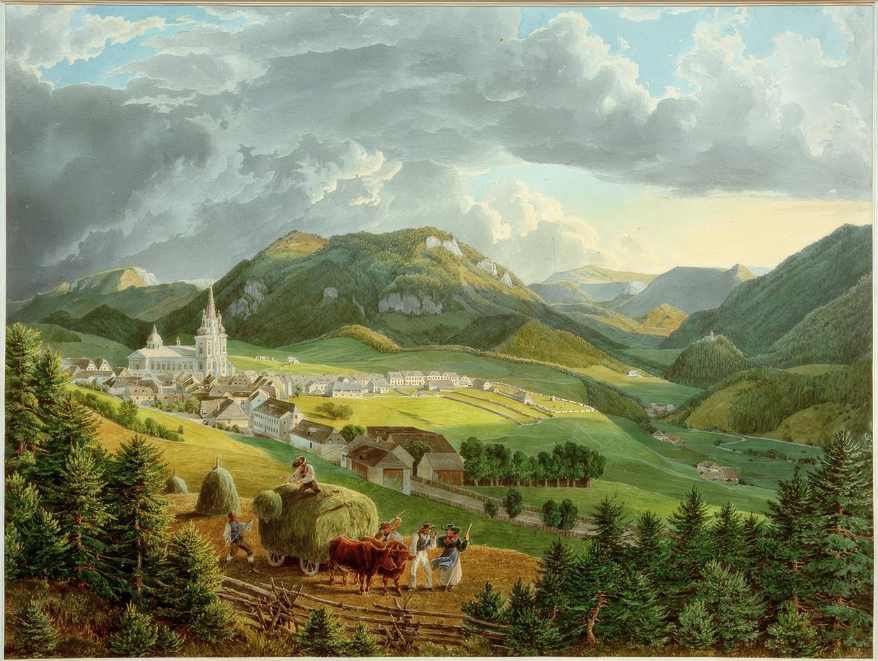 Mariazell a Bürgeralpéből alkotó: Eduard Gurk