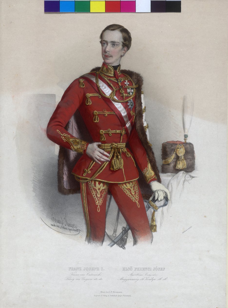 I. Ferenc József osztrák császár alkotó: Eduard Kaiser