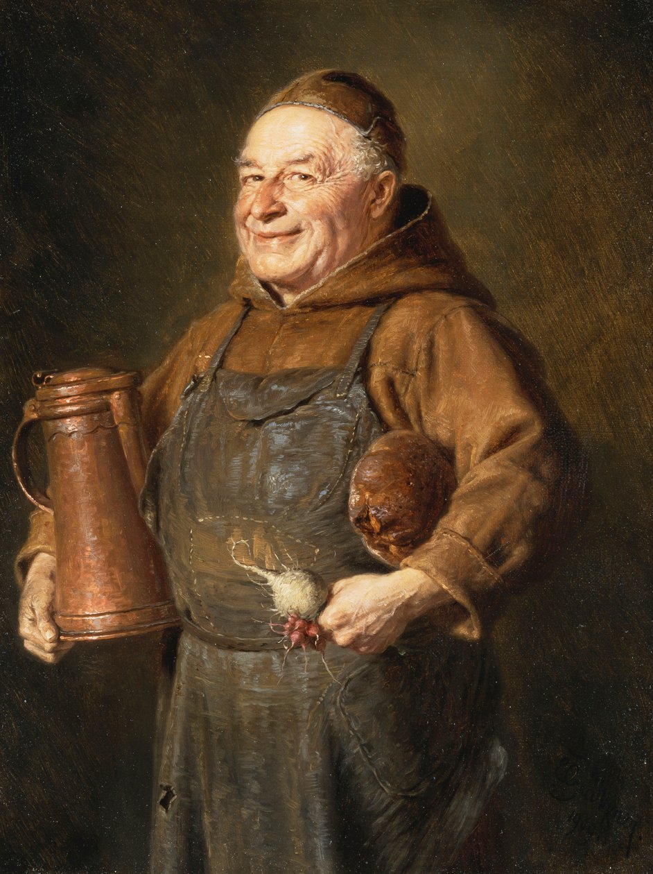 A vesperás előtt, 1909 alkotó: Eduard von Grutzner