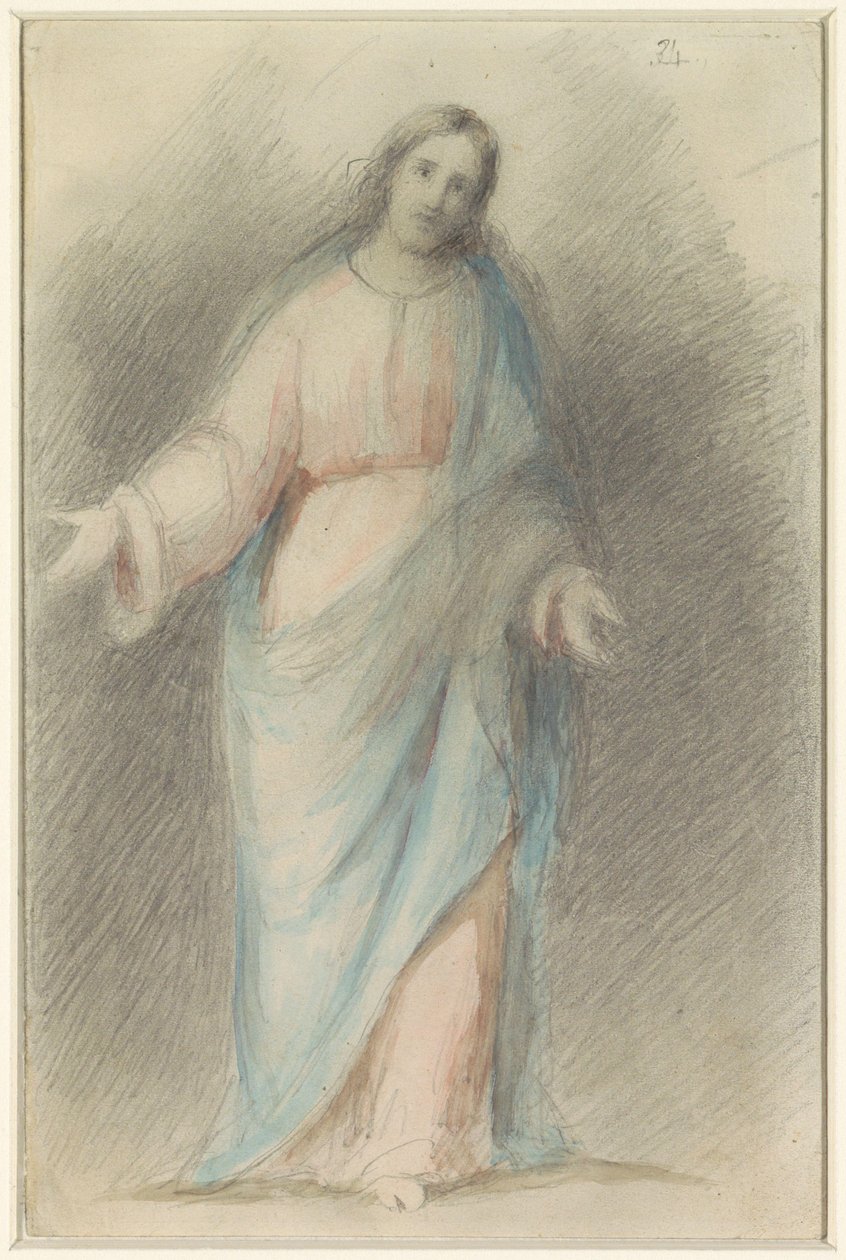 Álló Krisztus, kitárt karokkal alkotó: Eduard von Heuss
